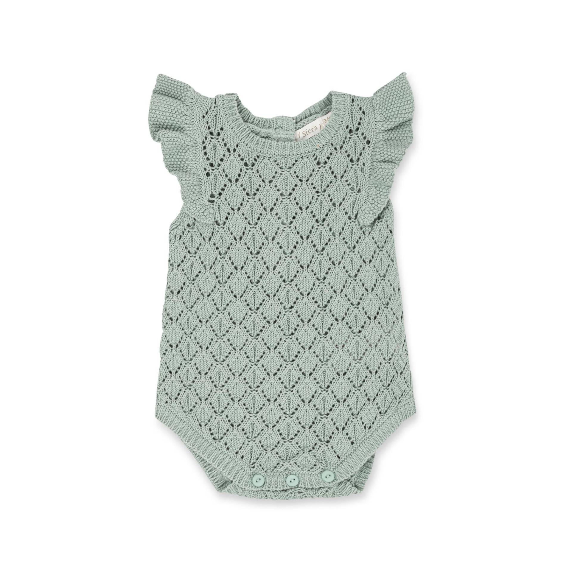 Body, Kurzarm Unisex Grün 62-68 von Sfera