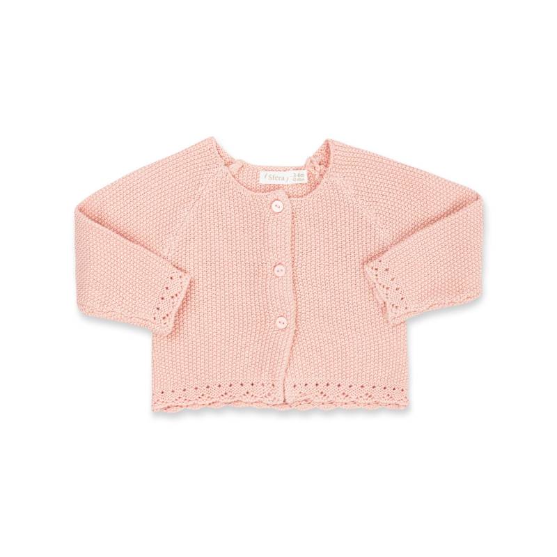 Cardigan, Langarm Unisex Rosa 62-68 von Sfera