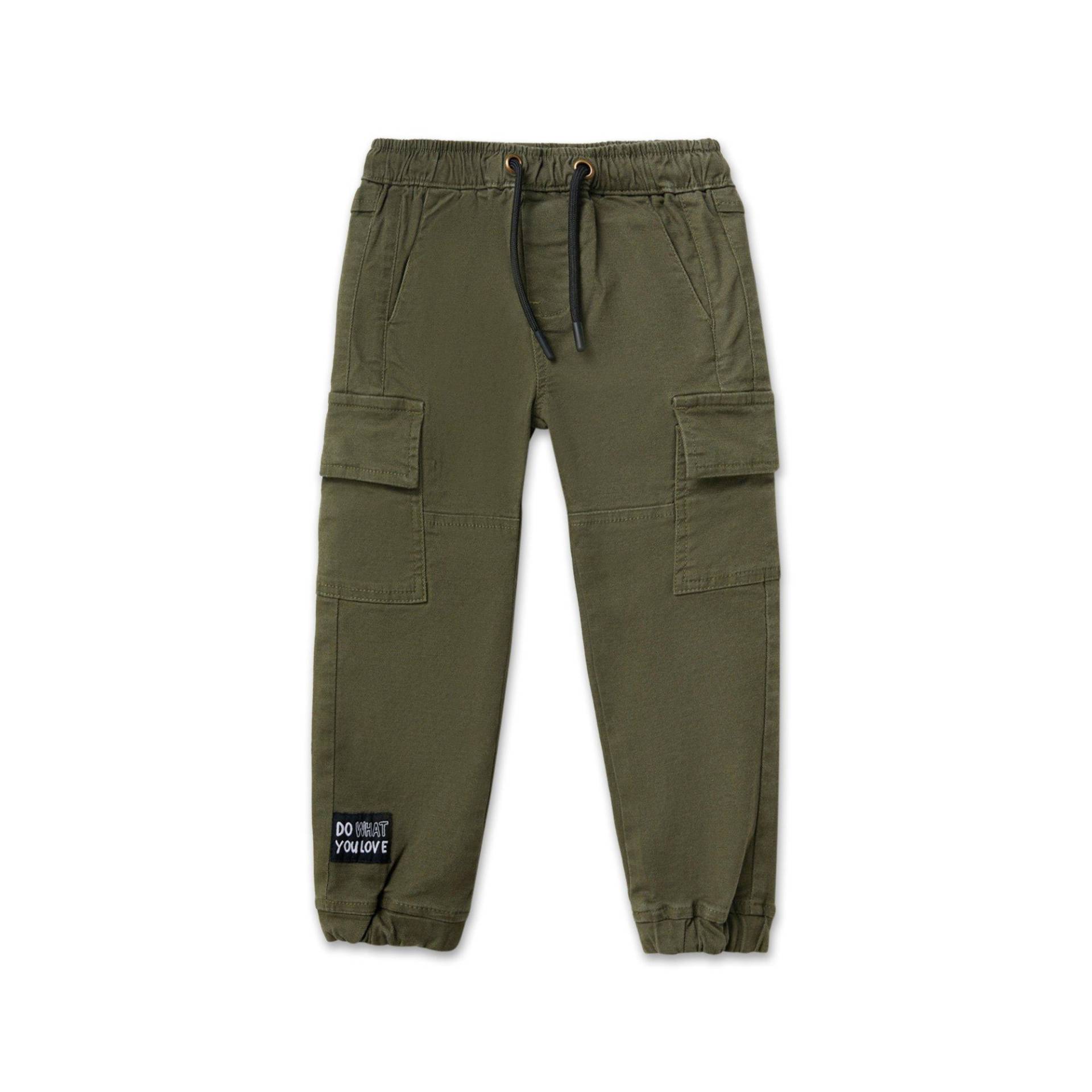 Cargohose, Regular Fit Jungen Khaki 104-110 von Sfera