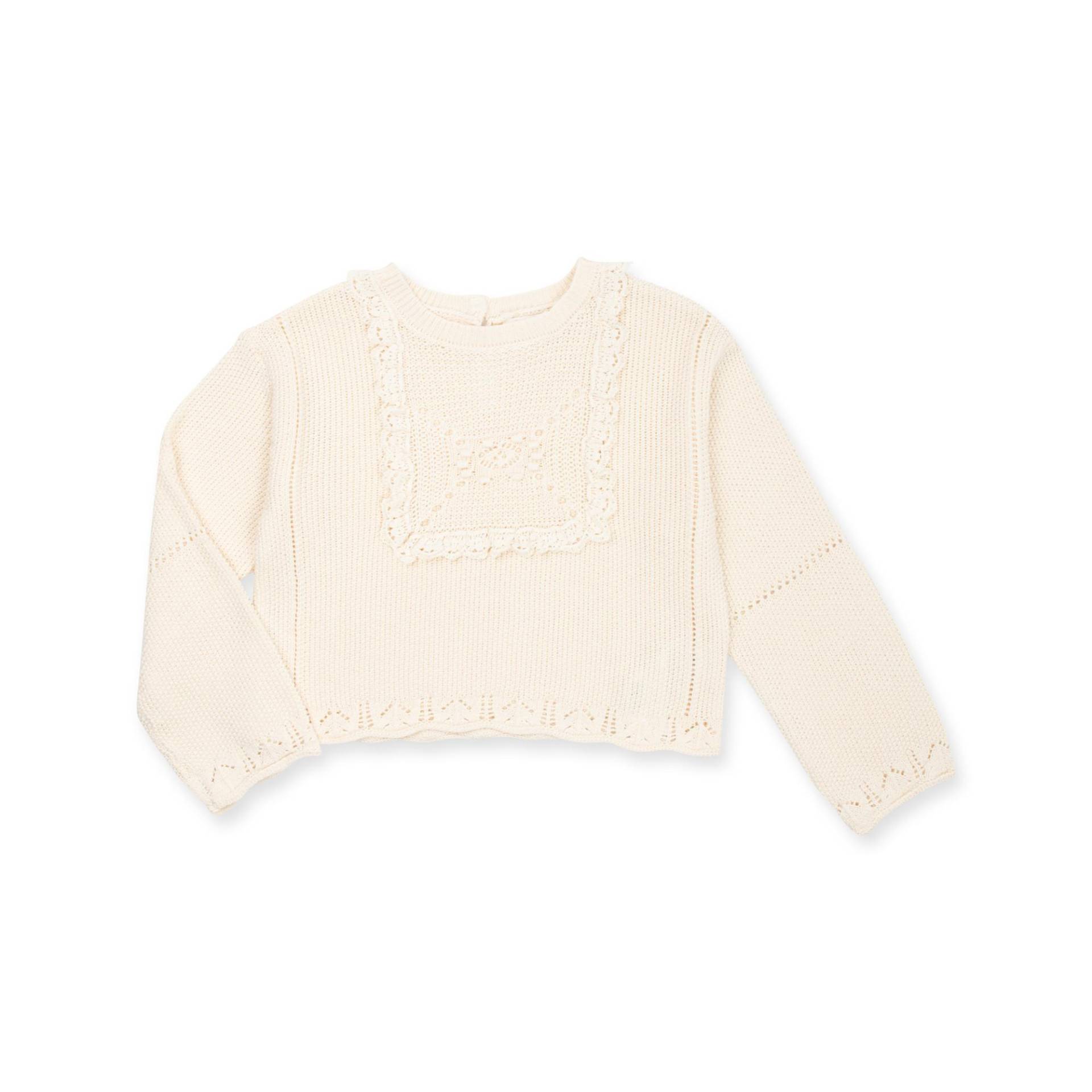Pullover Mädchen Ecru 104-110 von Sfera