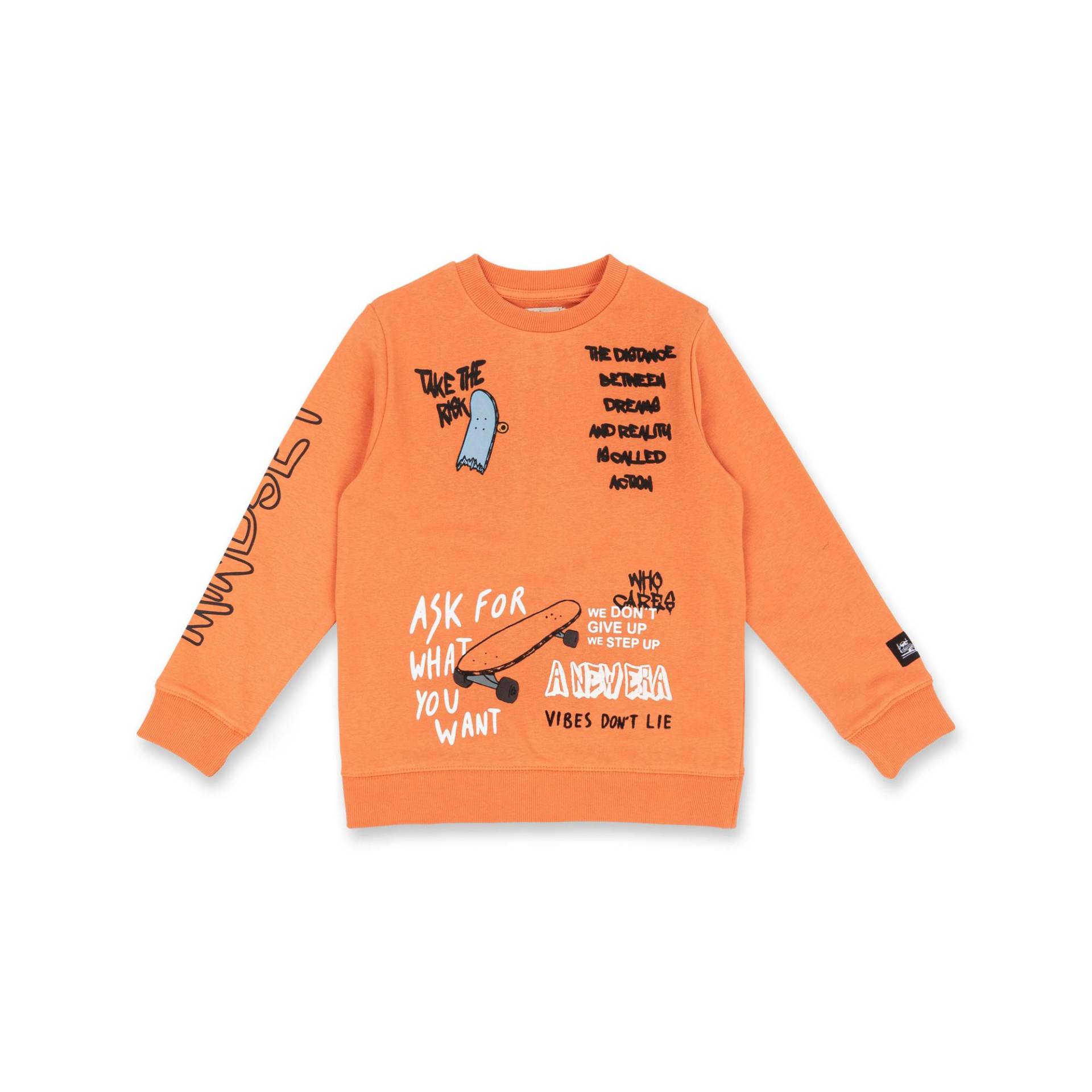 Sweatshirt Jungen Orange 122-128 von Sfera