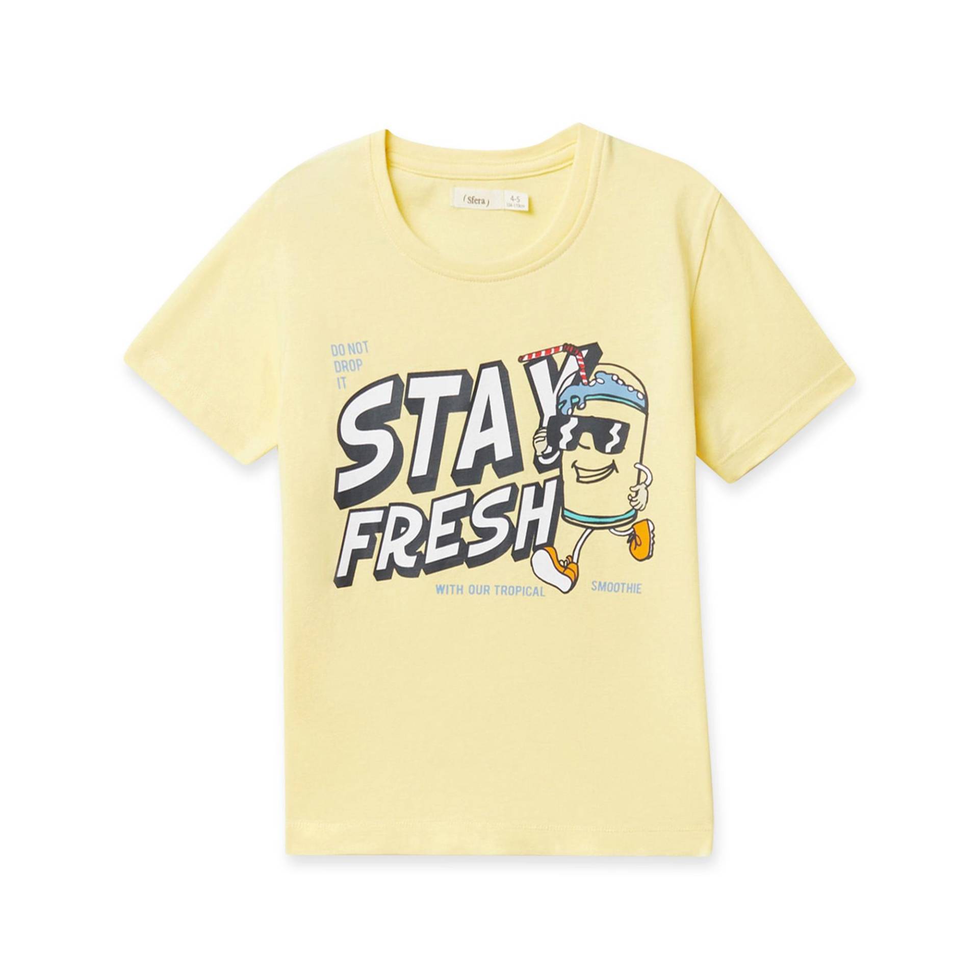T-shirt, Kurzarm Jungen Gelb 122-128 von Sfera