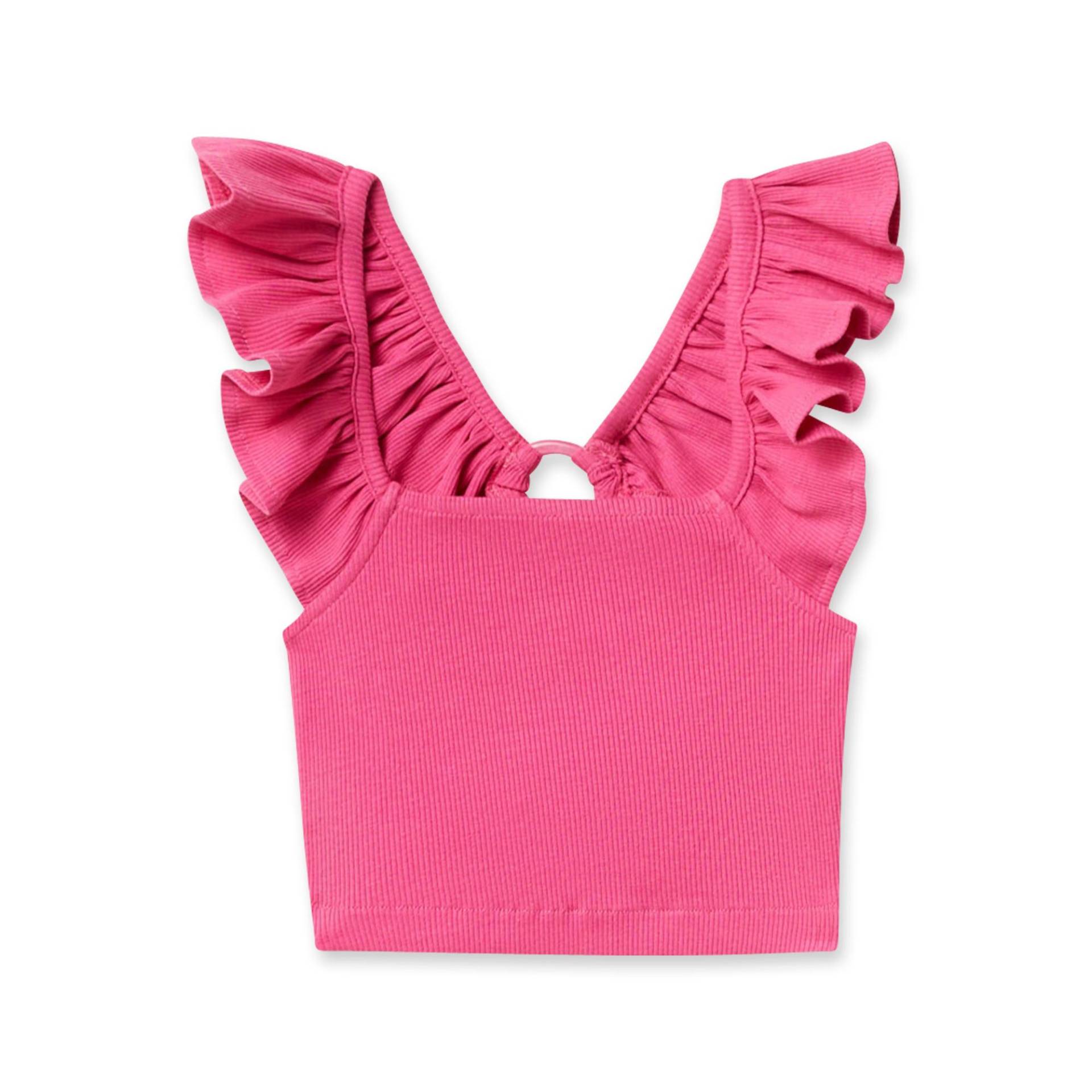 T-shirt, Kurzarm Mädchen Fuchsia 104-110 von Sfera