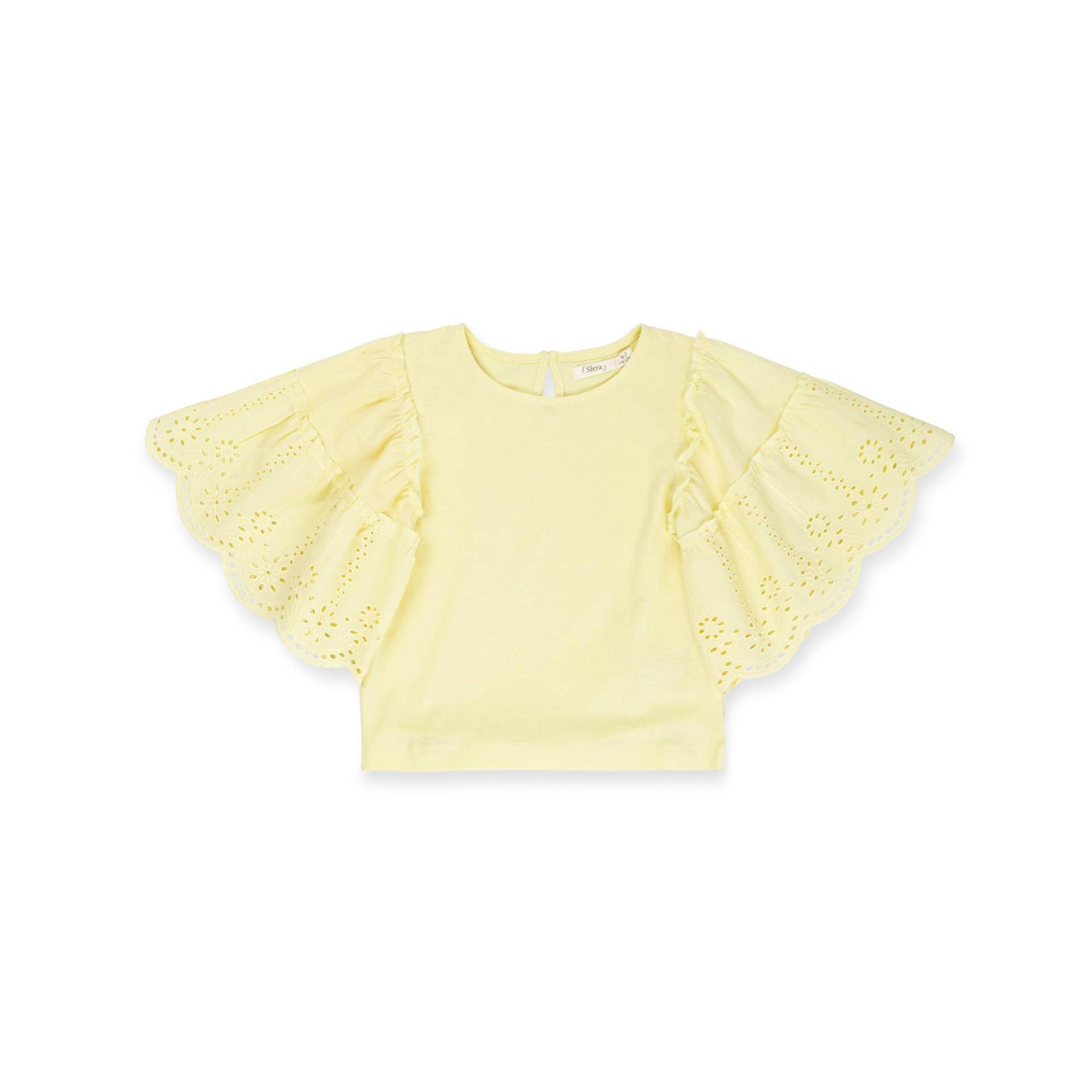 T-shirt, Kurzarm Mädchen Gelb 110-116 von Sfera