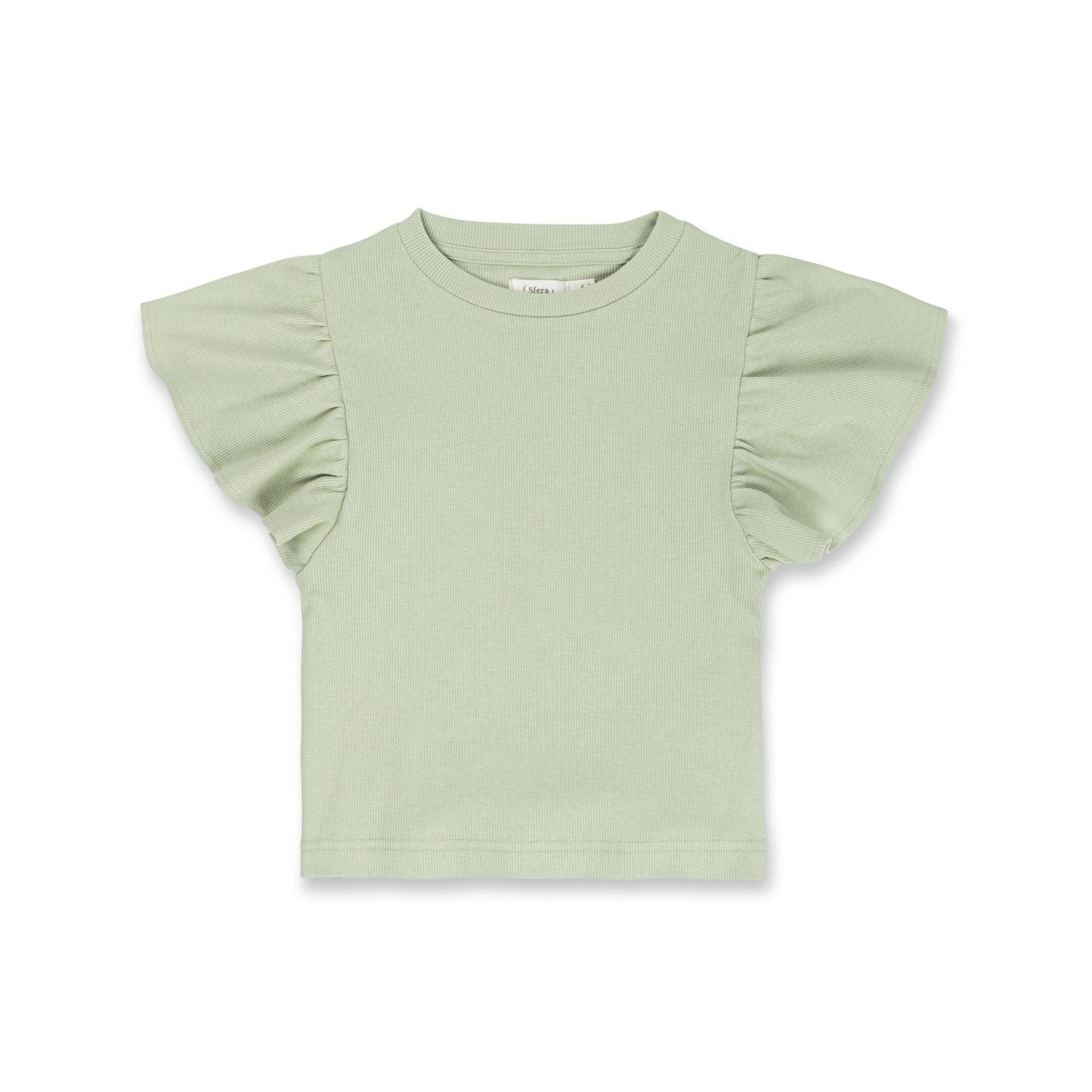 T-shirt, Kurzarm Mädchen Hellgrün 116-122 von Sfera