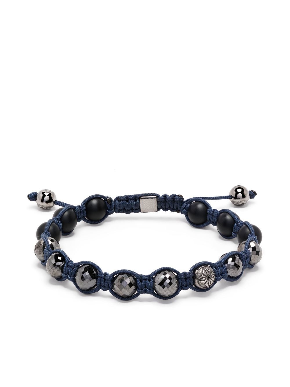 Shamballa Jewels bead-detail braided bracelet - Blue von Shamballa Jewels