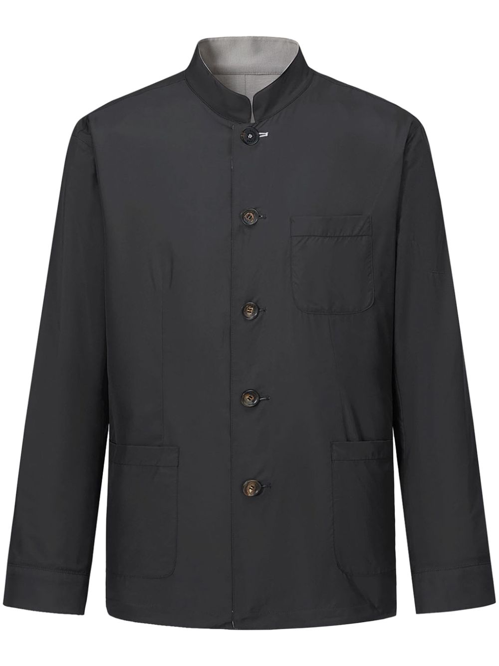 Shanghai Tang stand up-collar reversible jacket - Black von Shanghai Tang