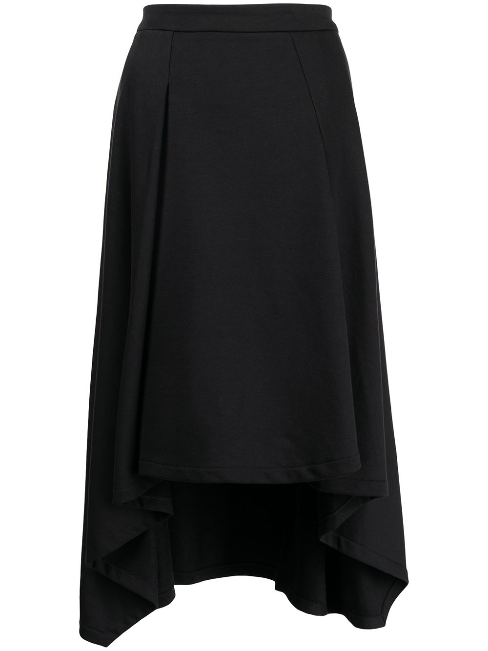 Shanshan Ruan asymmetric pleated skirt - Black von Shanshan Ruan