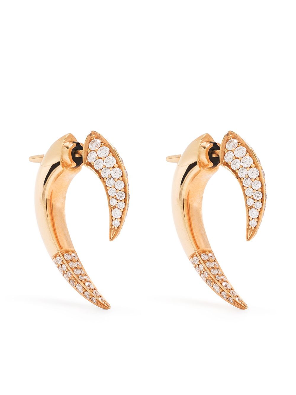 Shaun Leane 18kt rose gold Talon diamond earrings von Shaun Leane