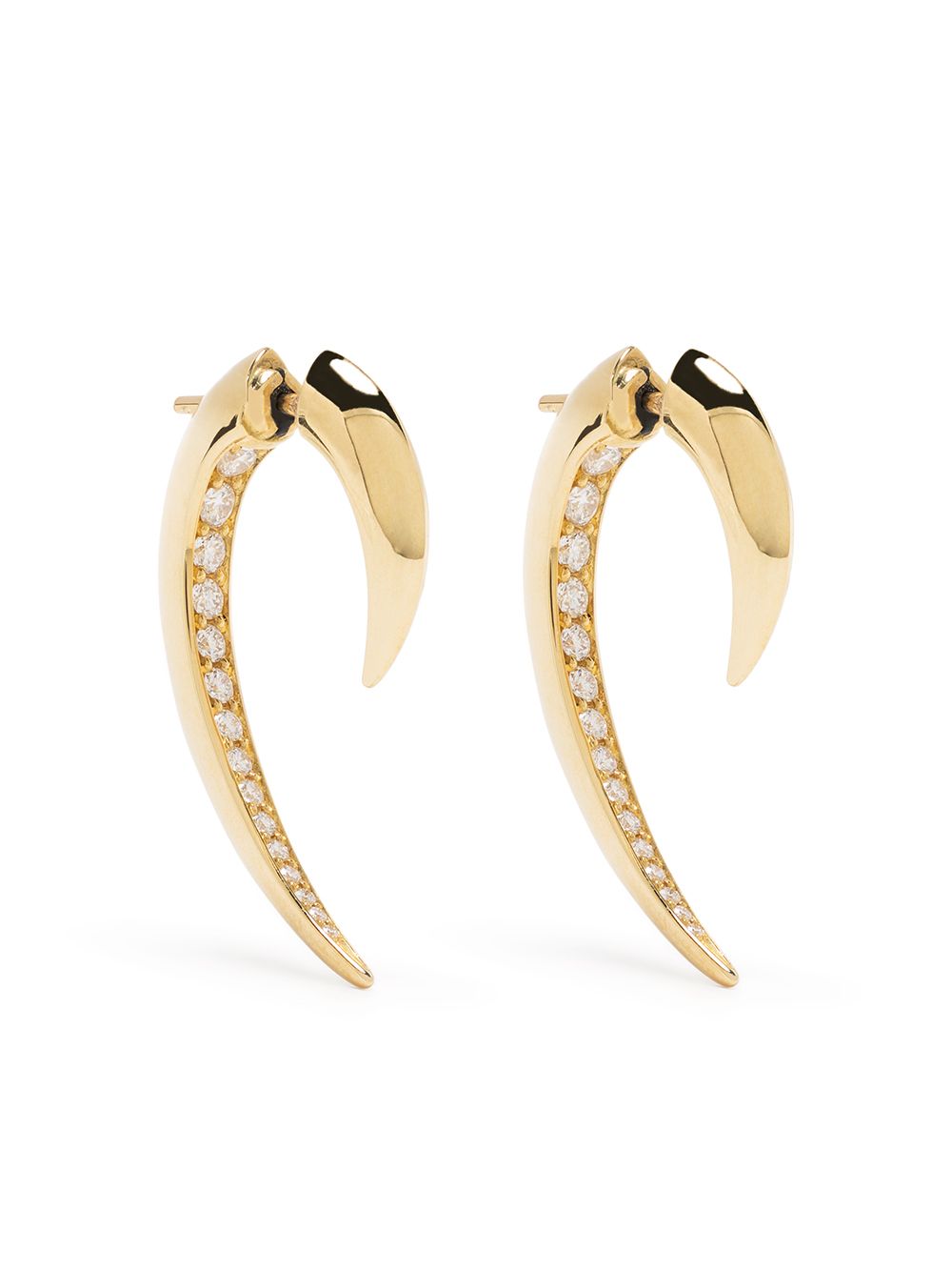 Shaun Leane 18kt yellow gold Hook diamond earrings von Shaun Leane