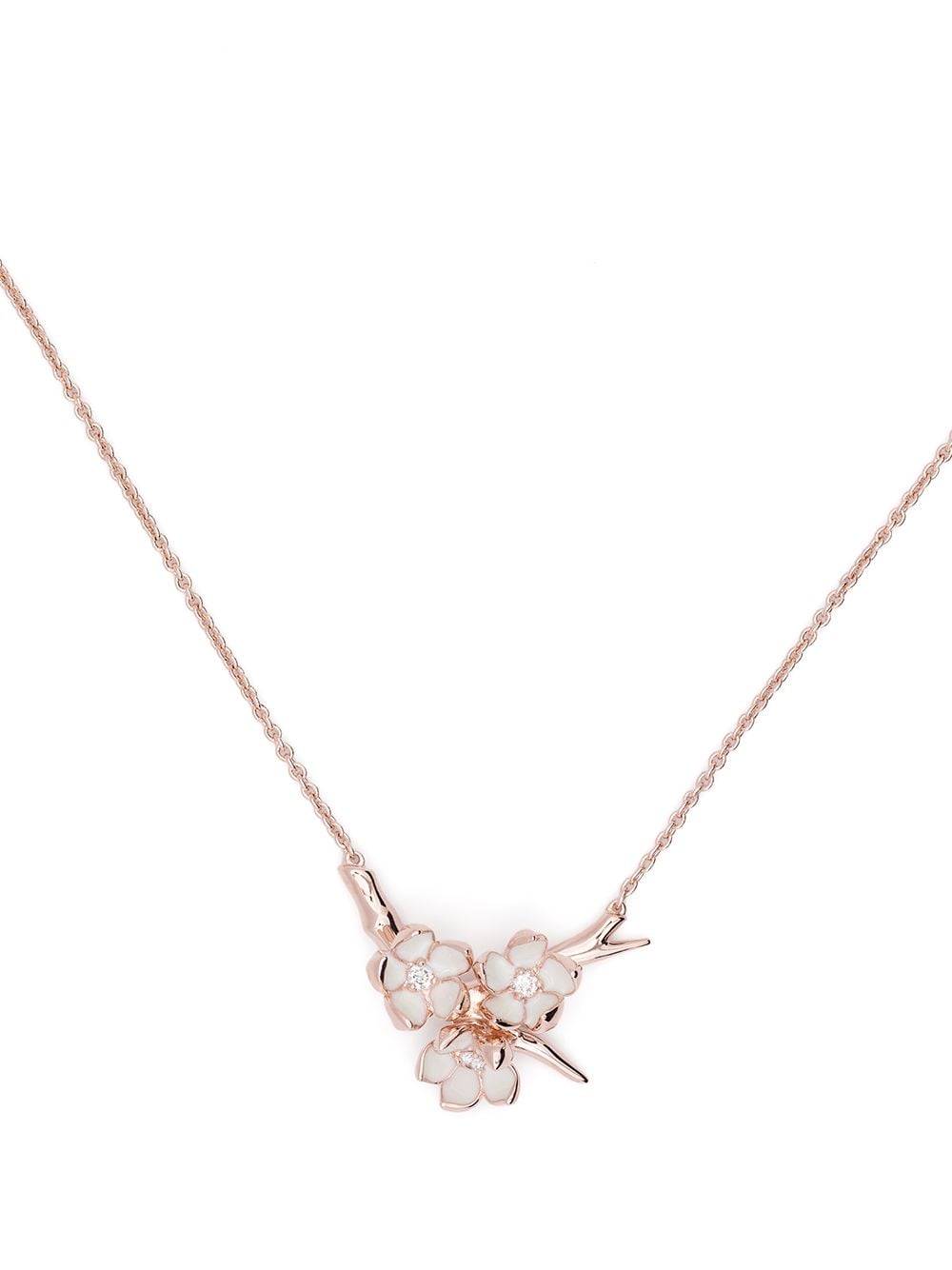 Shaun Leane Cherry Blossom diamond pendant necklace - Pink von Shaun Leane