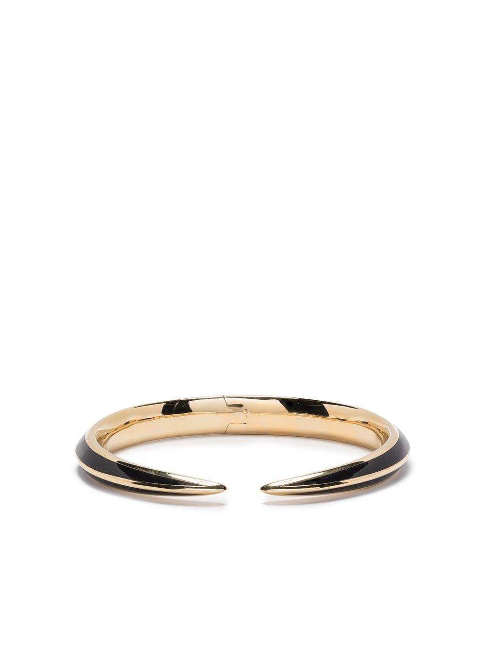 Shaun Leane Sabre Deco yellow gold vermeil-plated bangle - Black von Shaun Leane