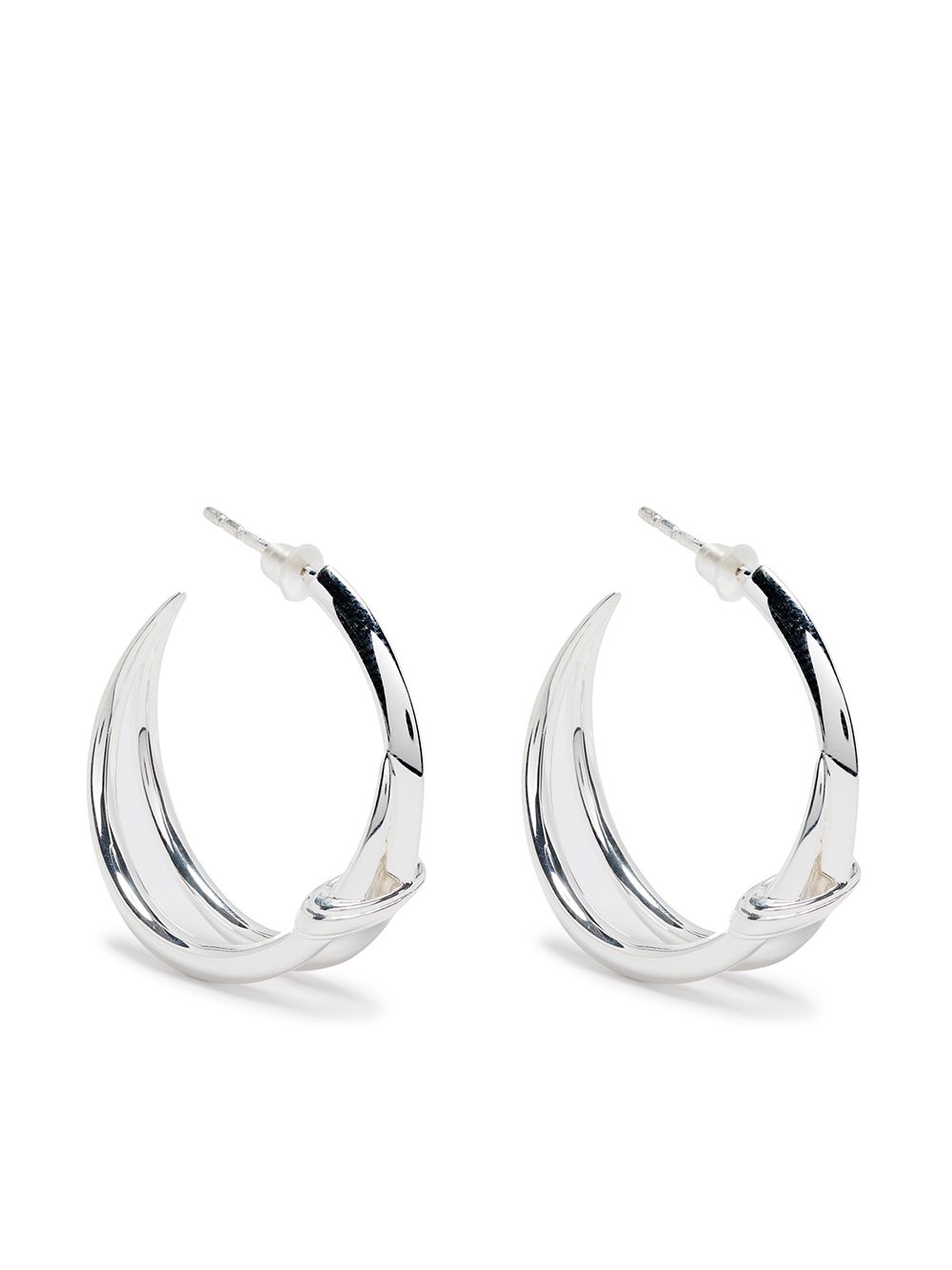 Shaun Leane double looped hoop earrings - Silver von Shaun Leane