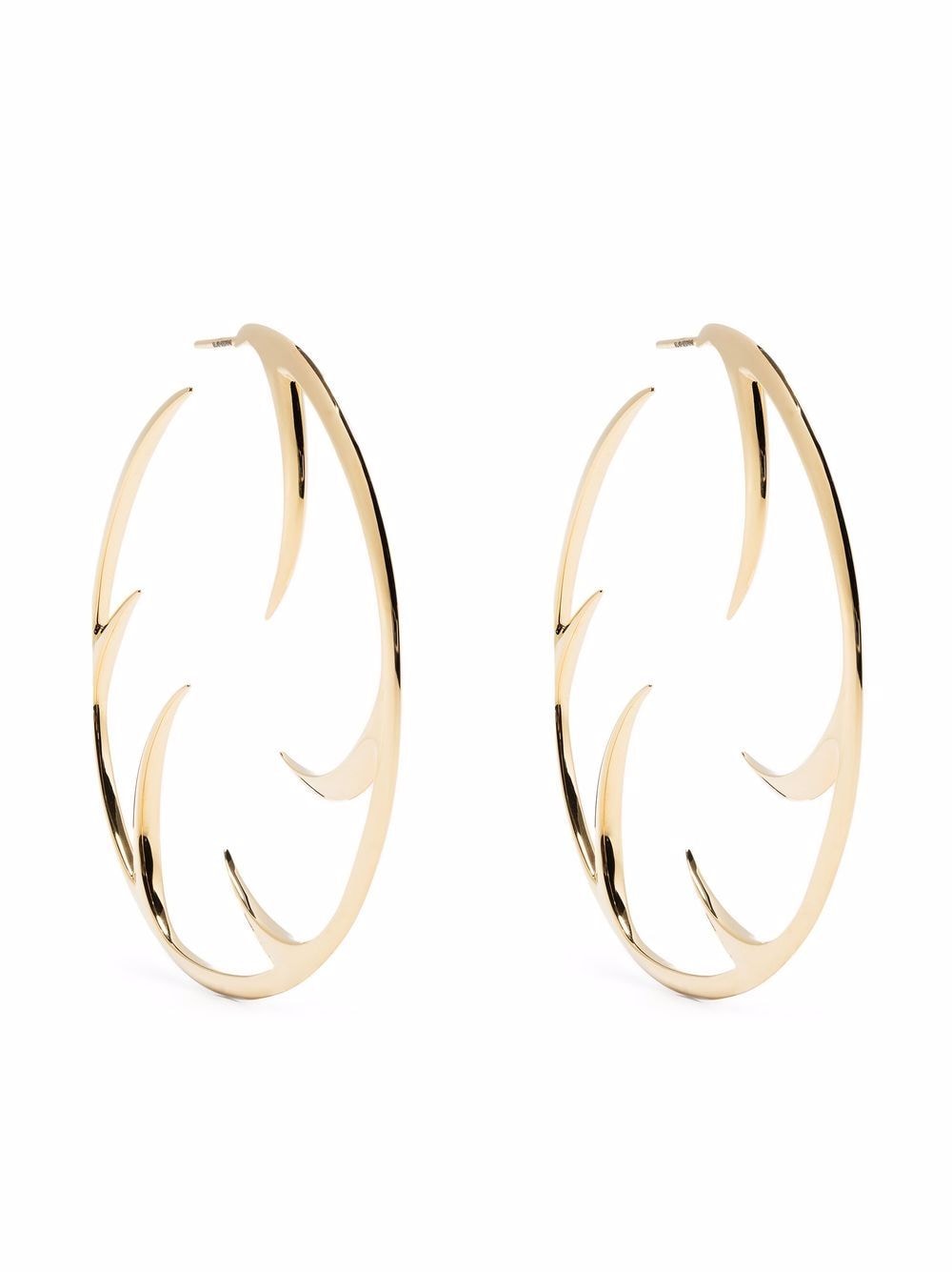 Shaun Leane multi cat claw hoop earrings - Gold von Shaun Leane