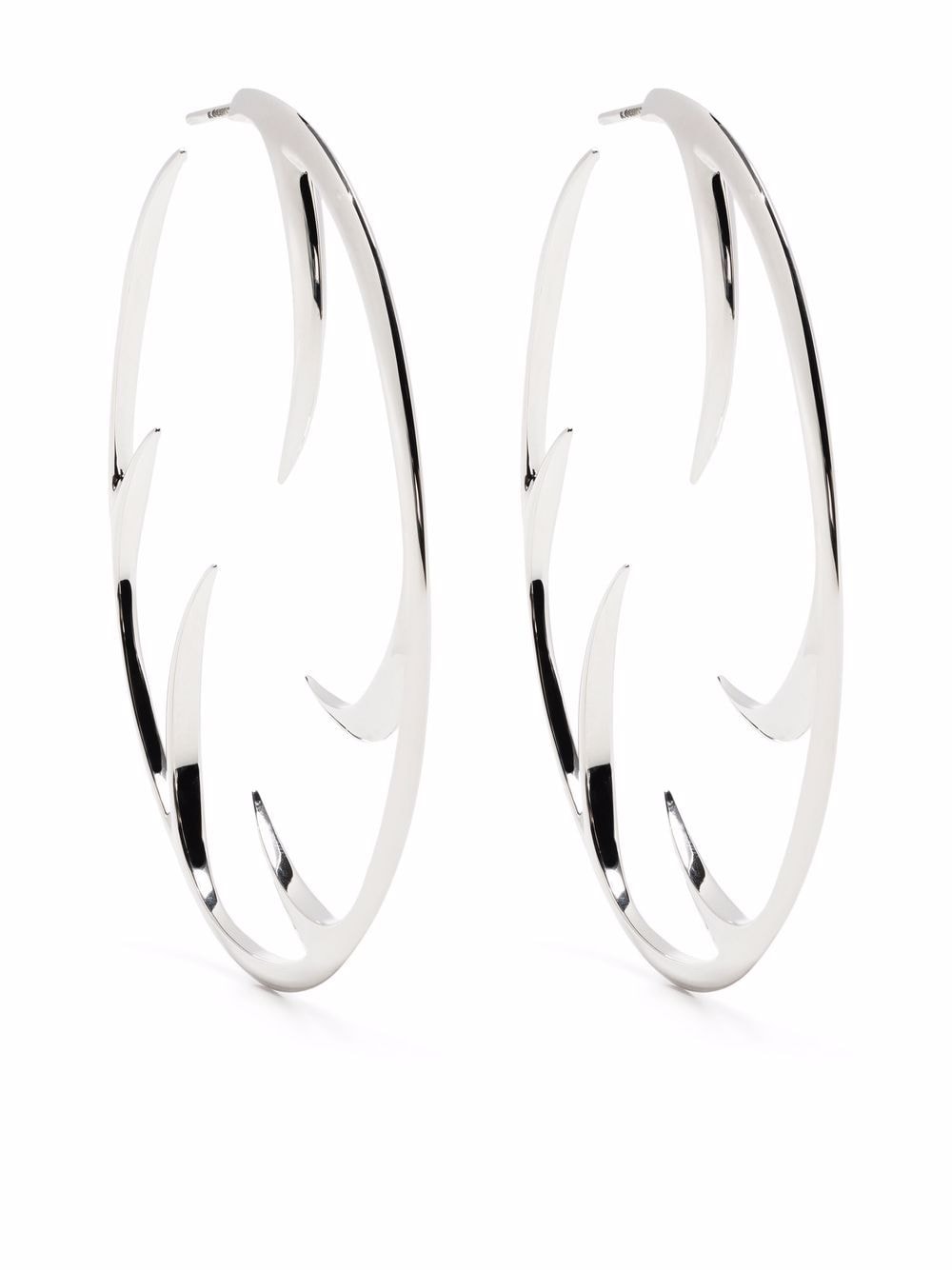 Shaun Leane multi cat claw hoop earrings - Silver von Shaun Leane