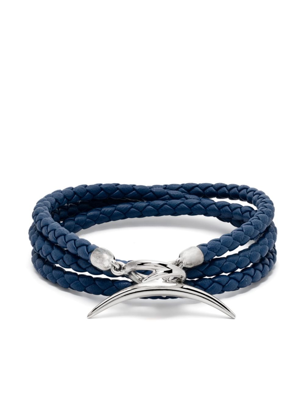 Shaun Leane recycled sterling silver and leather Quill bracelet - Blue von Shaun Leane