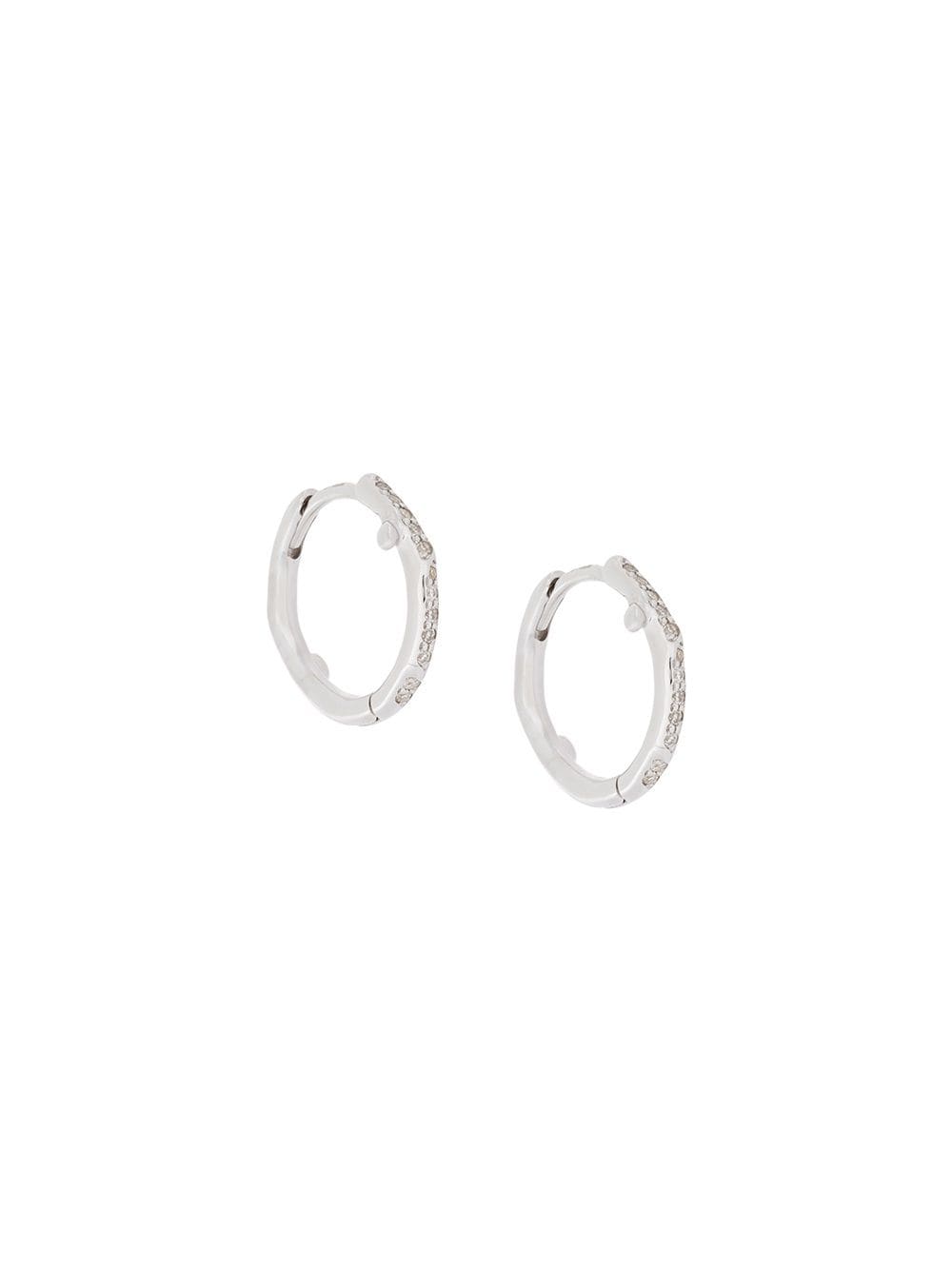 Shaun Leane sterling silver Cherry Blossom diamond hoop earrings - Metallic von Shaun Leane