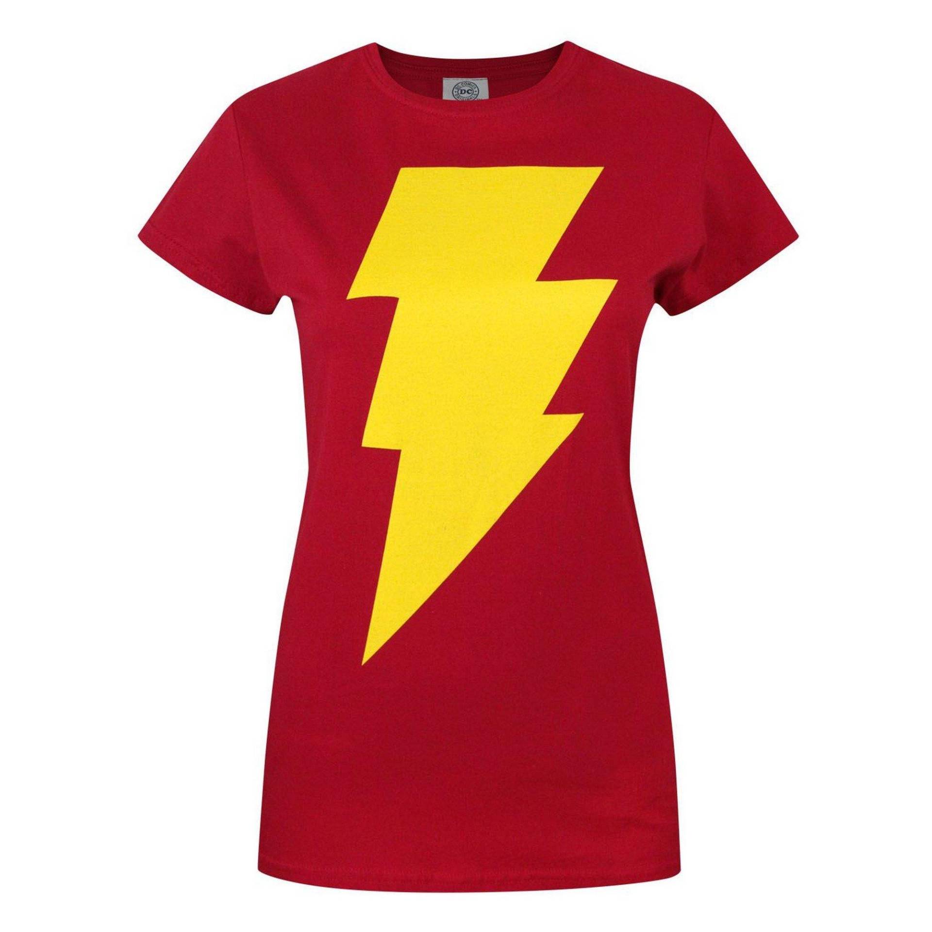 Logo T-shirt Damen Rot Bunt M von Shazam