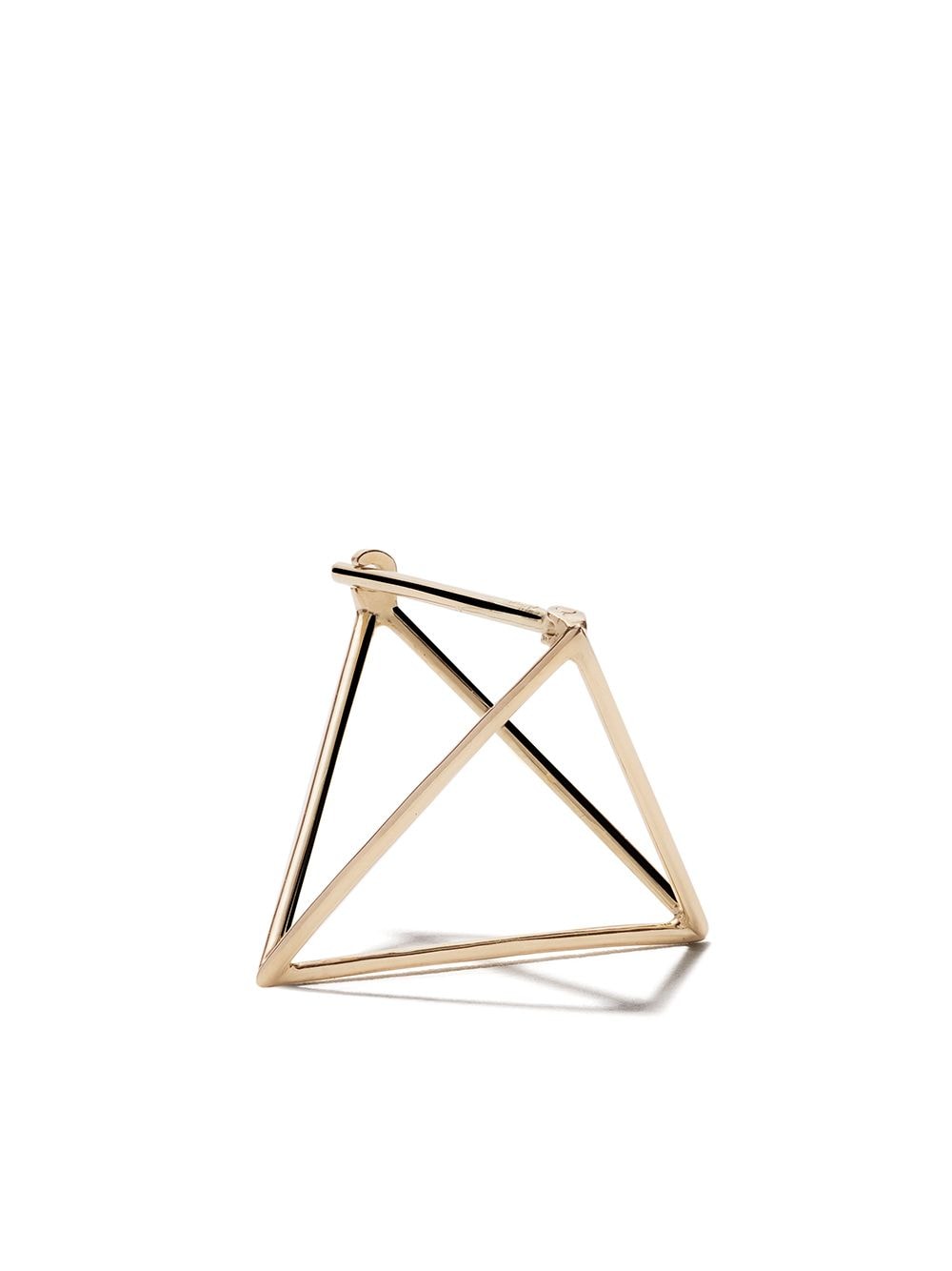 Shihara 18kt yellow gold Triangle Pierce 20 earring von Shihara