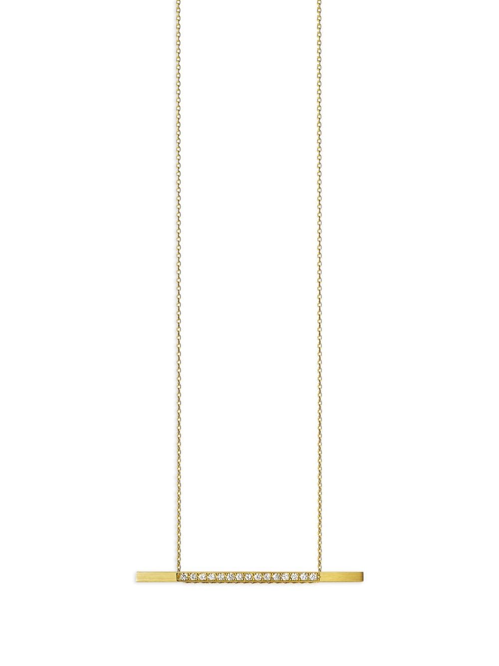 Shihara 18kt yellow gold Bar 02 diamond necklace von Shihara