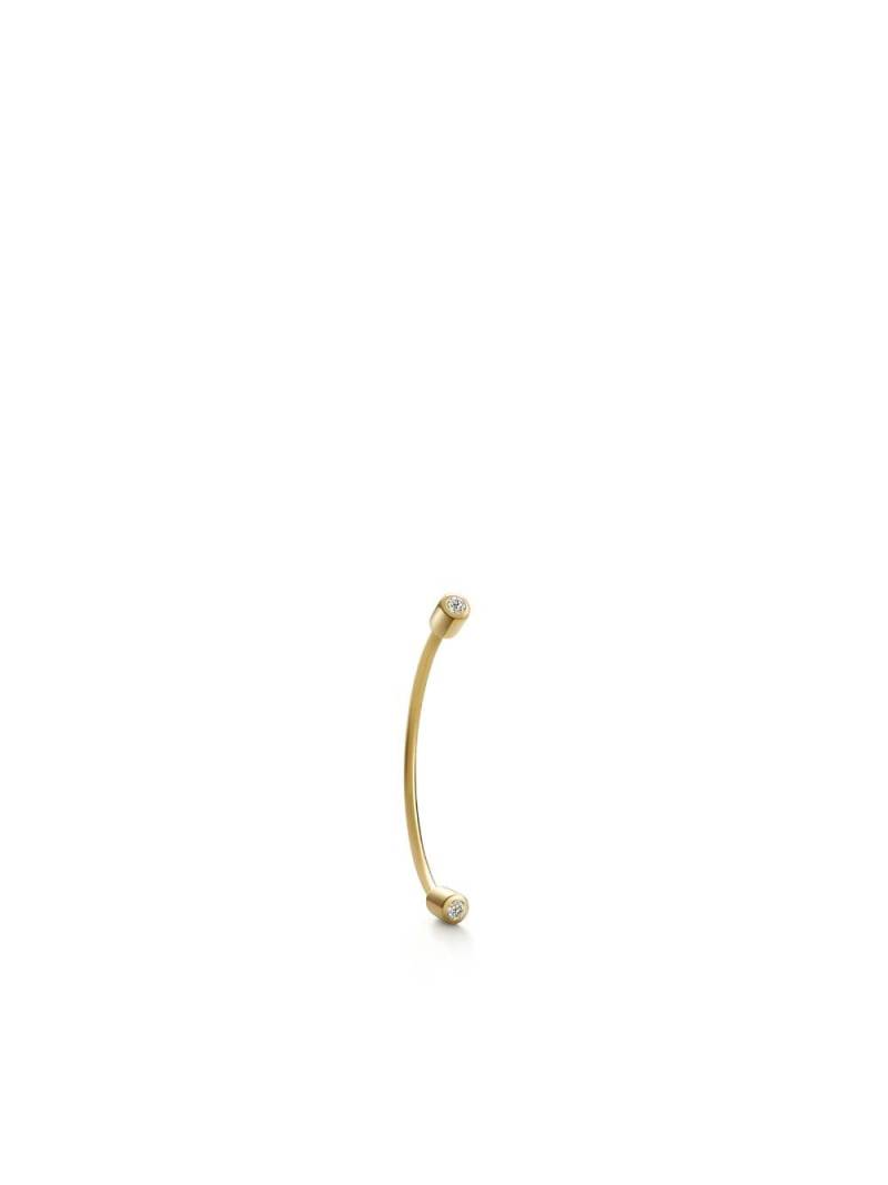 Shihara 18kt yellow gold Twist Curl 01 diamond single earring von Shihara