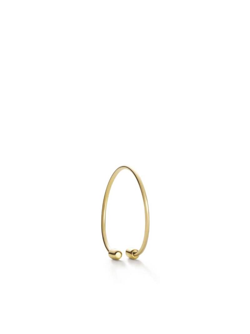 Shihara 18kt yellow gold Twist Round 02 hoop earring von Shihara