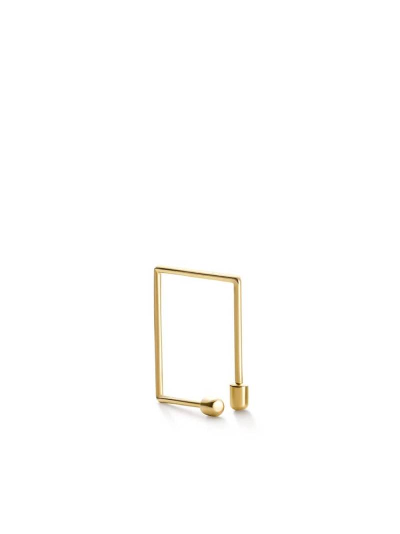 Shihara 18kt yellow gold Twist Square 02 single earring von Shihara