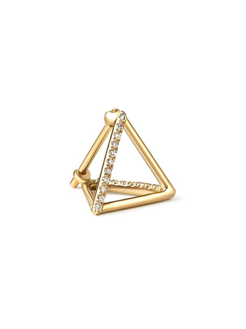Shihara Diamond Triangle Earring 10 (02) - Metallic von Shihara