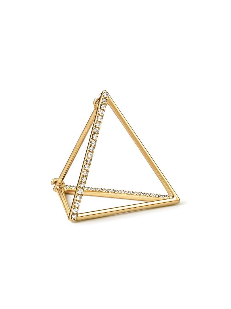 Shihara Diamond Triangle Earring 20 (02) - Metallic von Shihara