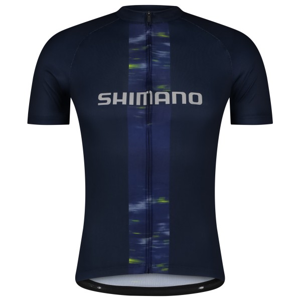 Shimano - Logo Short Sleeves Jersey - Velotrikot Gr M blau von Shimano
