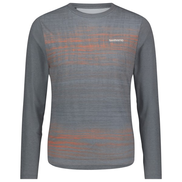 Shimano - Spazio Long Sleeves Jersey Printed - Velotrikot Gr L;M;S;XL;XXL grau;oliv/grün von Shimano