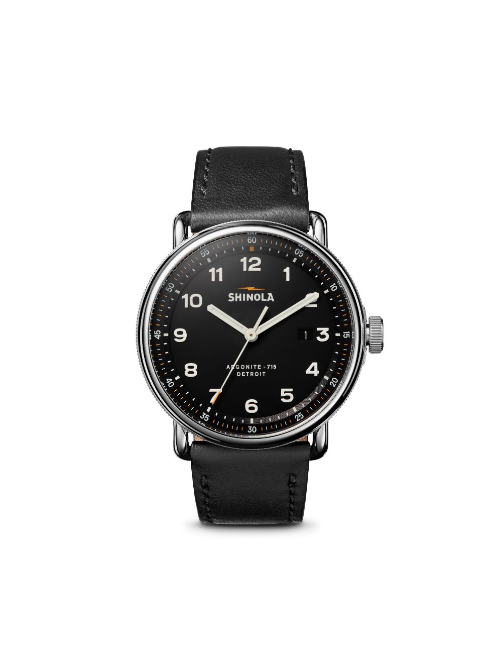 Shinola The Canfield 43mm - Black von Shinola