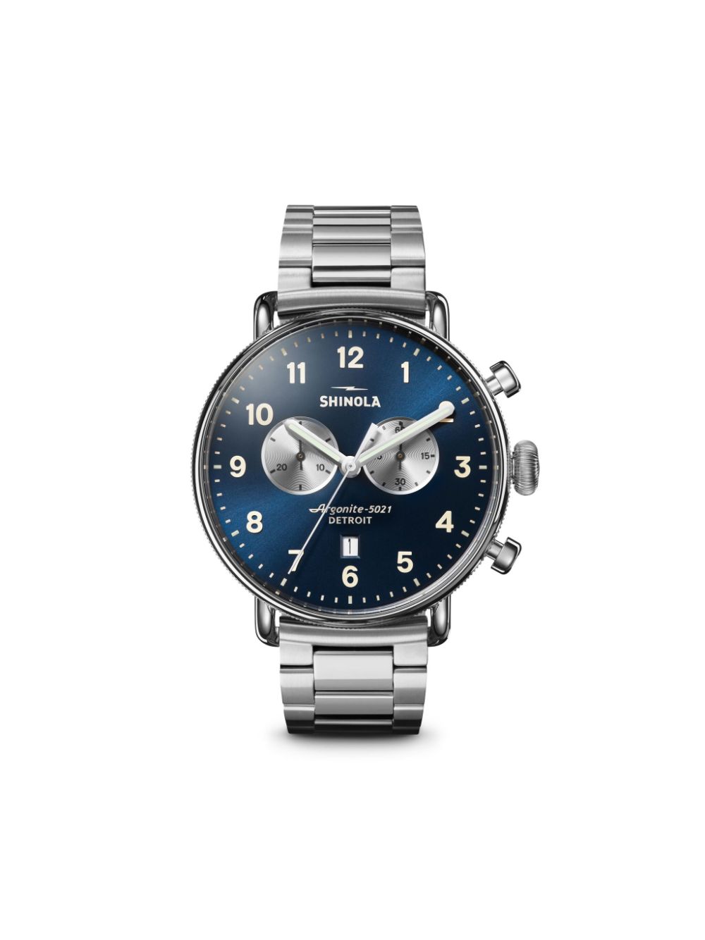 Shinola The Canfield Chrono 43mm - Silver von Shinola