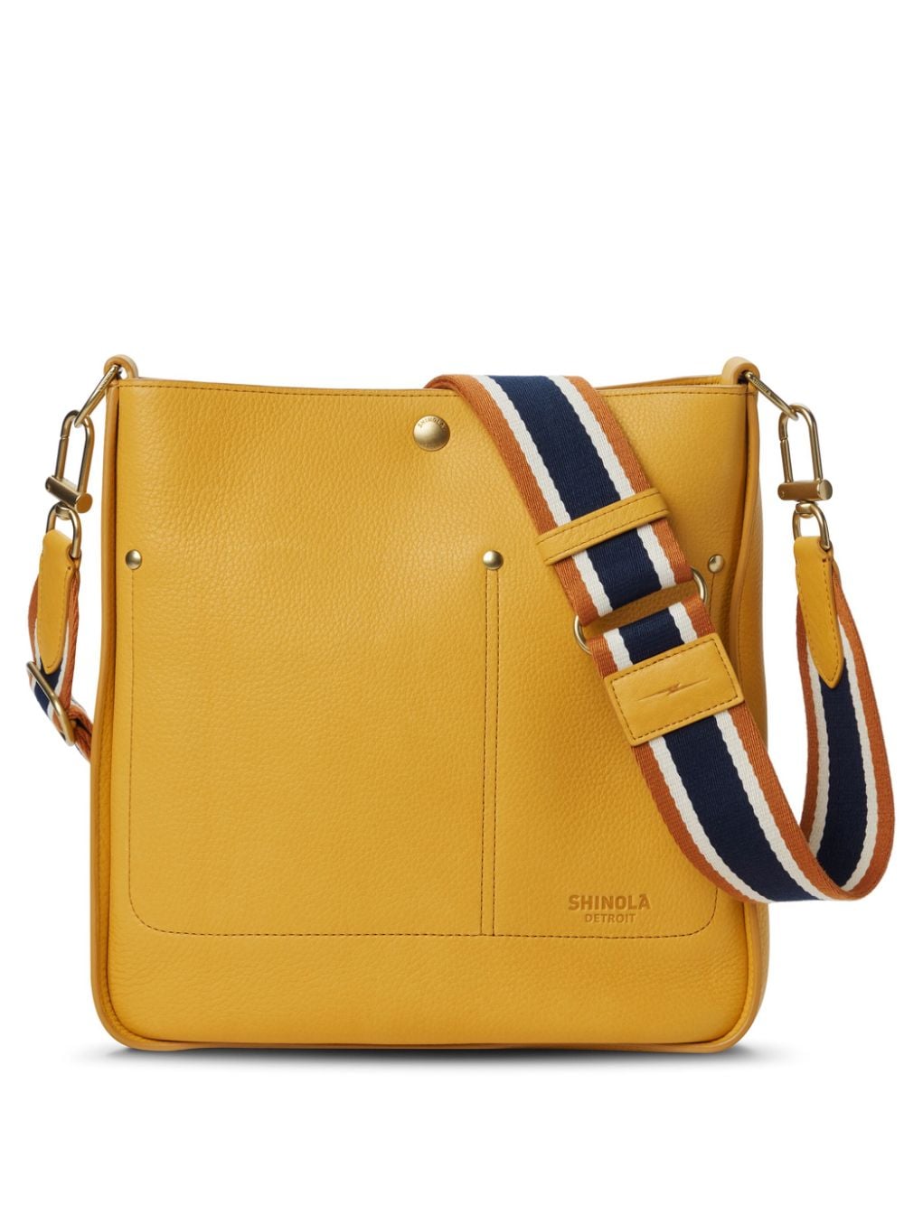 Shinola The Pocket leather crossbody bag - Yellow von Shinola
