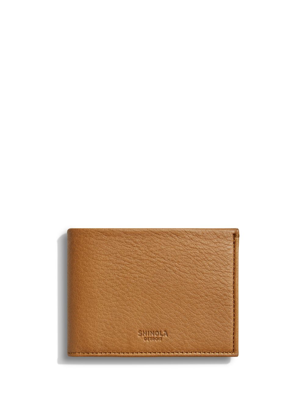 Shinola debossed-logo leather cardholder - Brown von Shinola