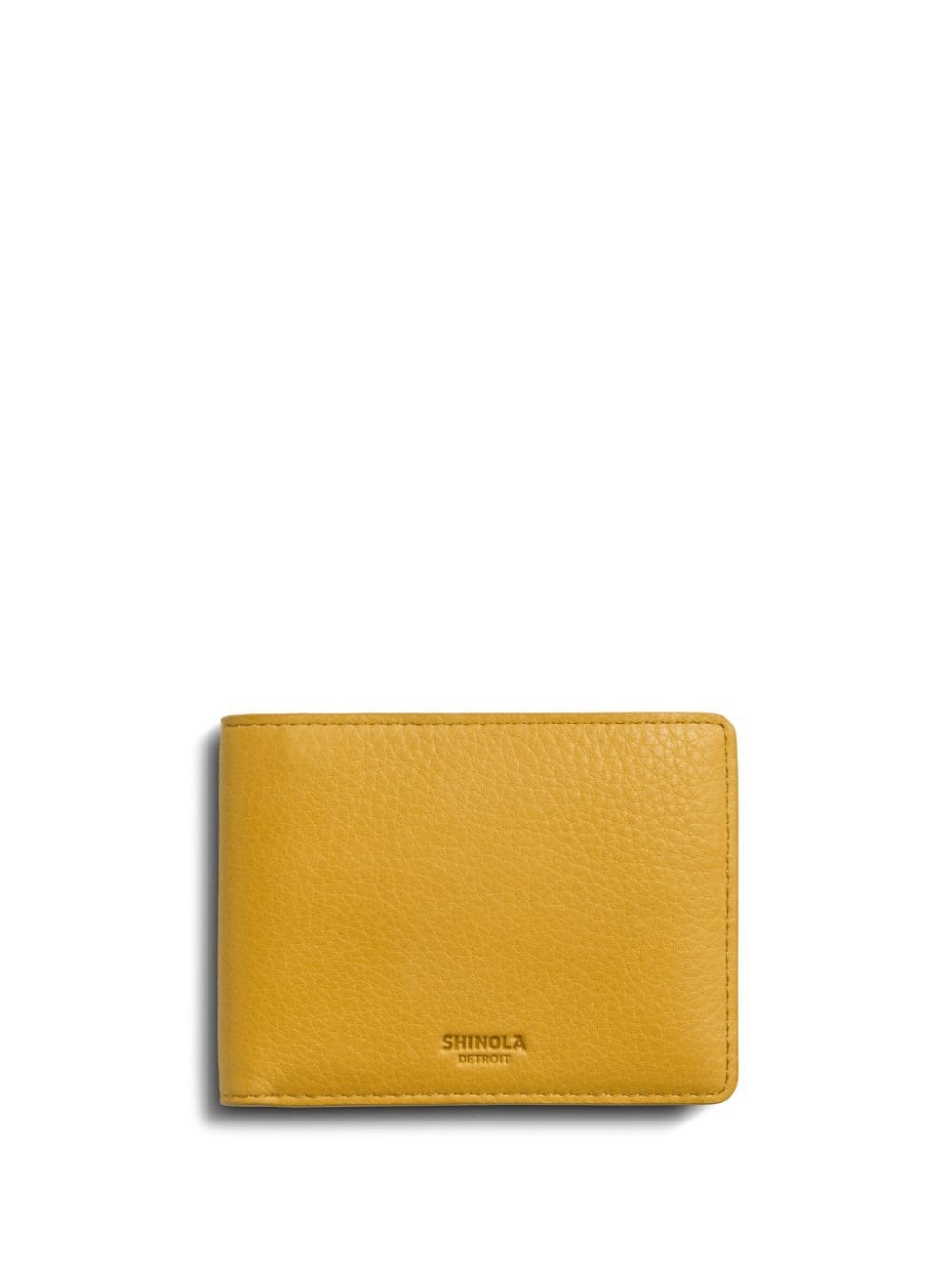 Shinola logo-debossed leather wallet - Yellow von Shinola