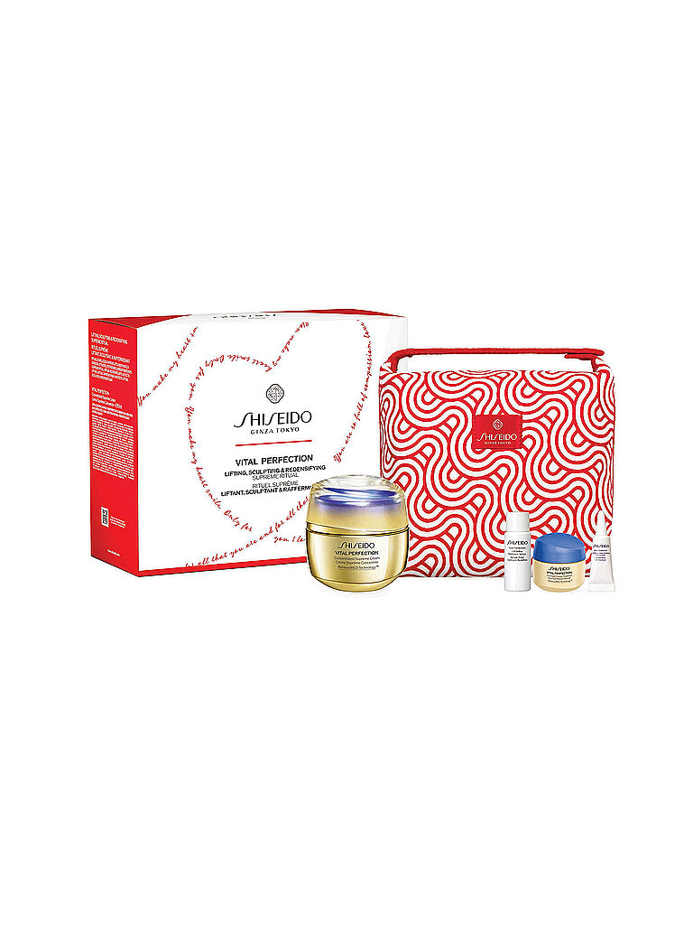 SHISEIDO Geschenkset - VITAL PERFECTION SUPREME POUCH SET 50ml / 7ml / 15ml / 3ml von Shiseido