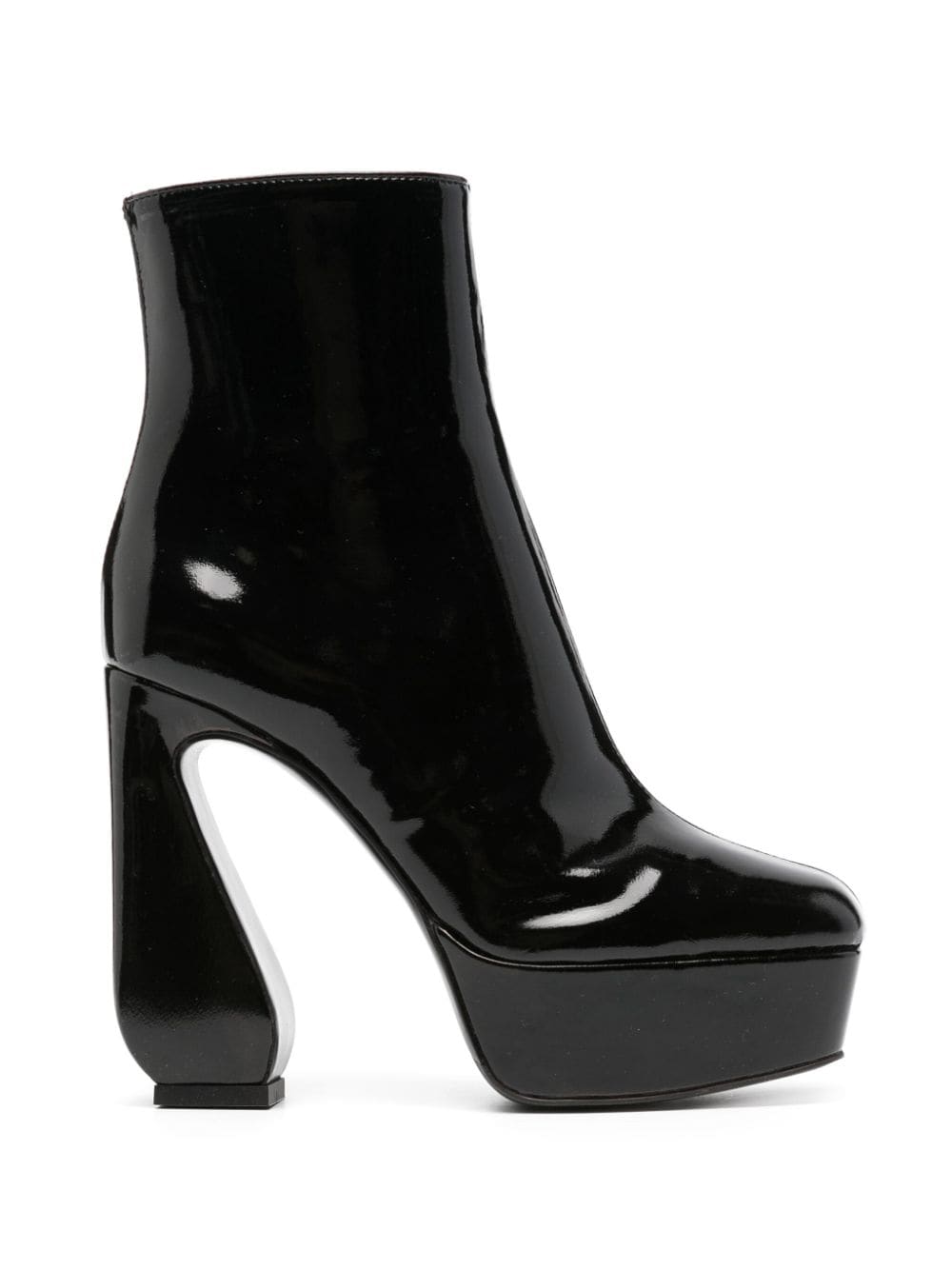 Si Rossi 140mm patent-finish leather boots - Black von Si Rossi