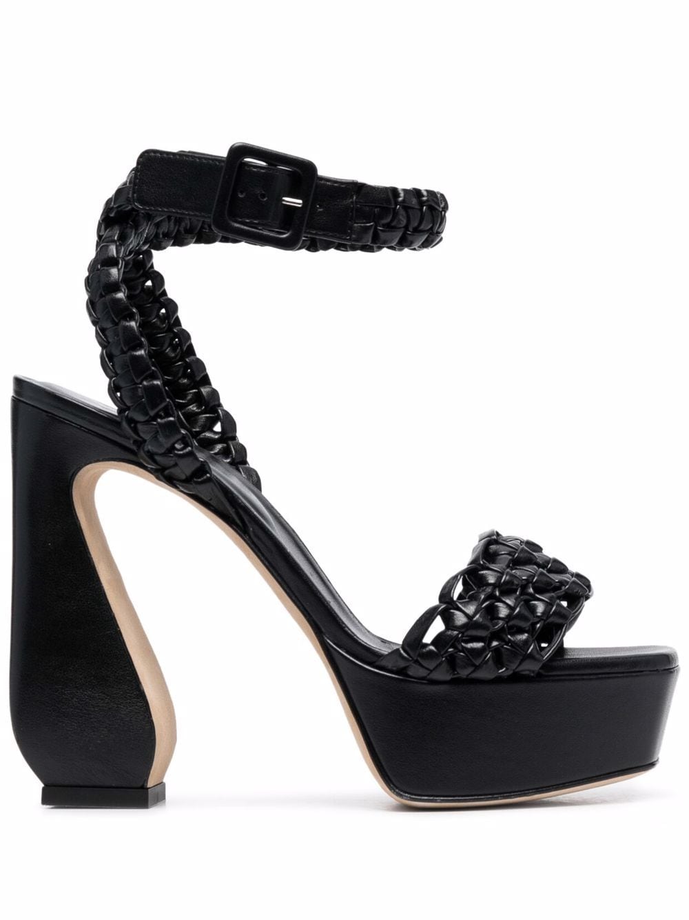 Si Rossi interwoven-detail platform sandals - Black von Si Rossi