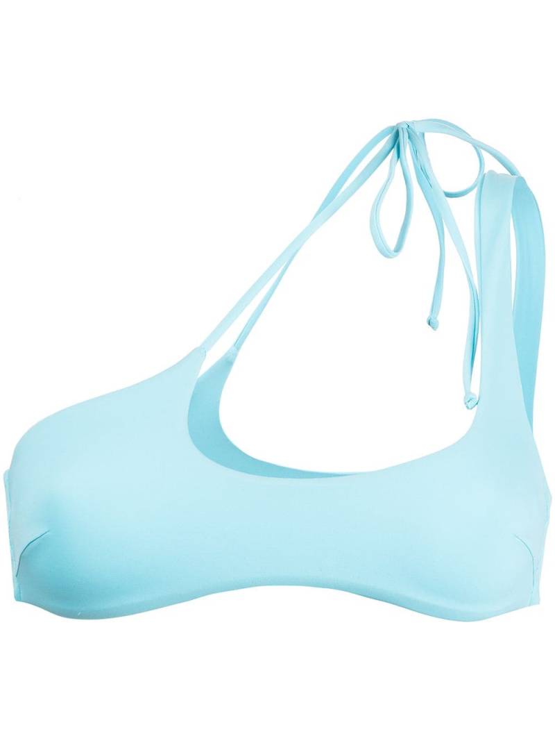 Sian Swimwear Elissa asymmetric bikini top - Blue von Sian Swimwear