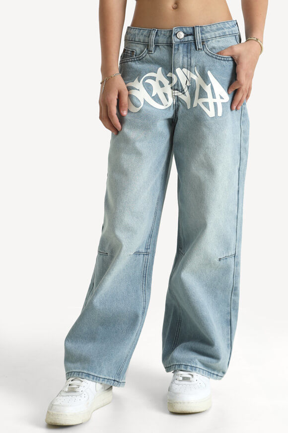 Sicko Baggy Fit Jeans | Hellblau Denim | Mädchen  | 14 von Sicko