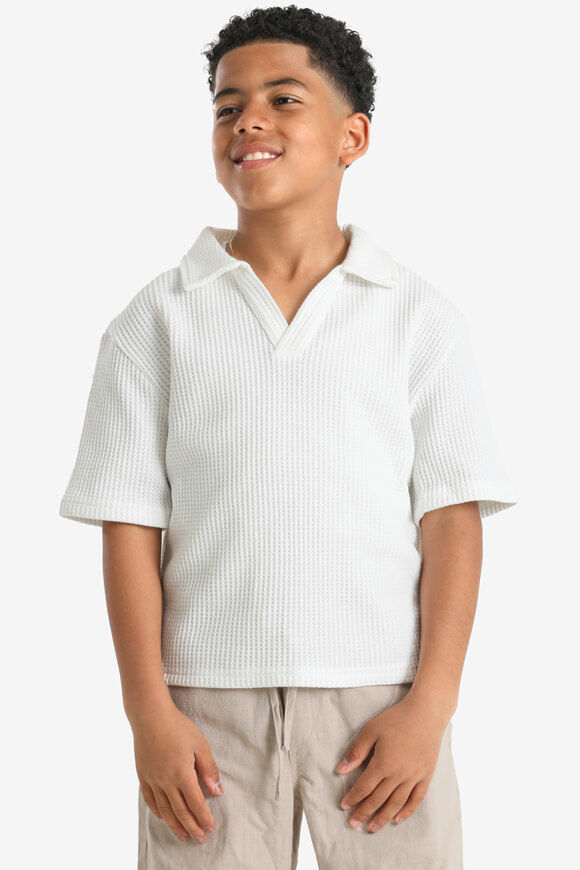 Sicko Poloshirt mit Waffelstruktur | Offwhite | Jungen  | 16 von Sicko