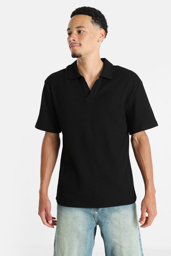Sicko Poloshirt mit Waffelstruktur | Schwarz | Herren  | M von Sicko