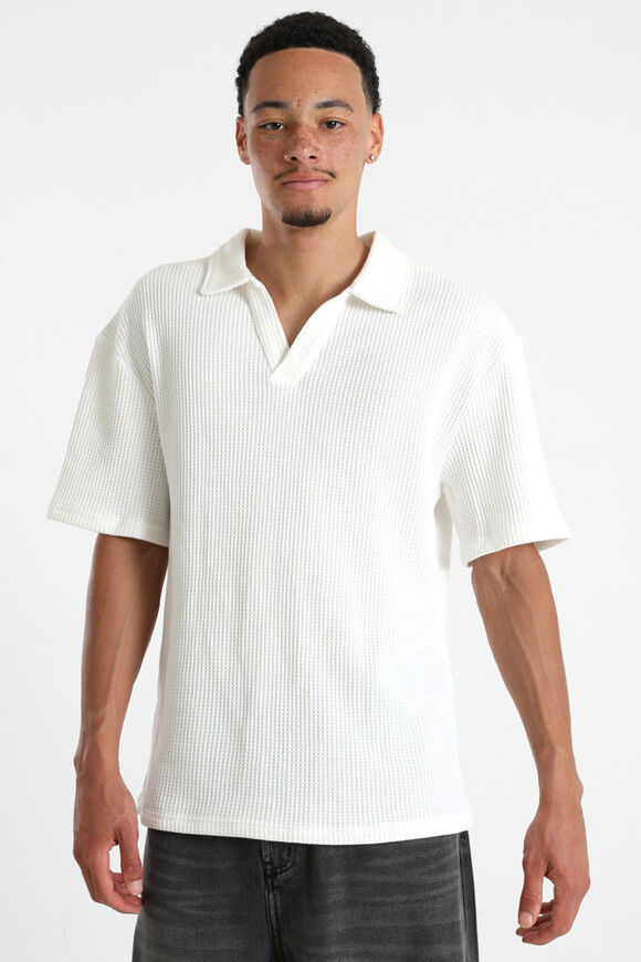 Sicko Poloshirt mit Waffelstruktur | Weiss | Herren  | L von Sicko