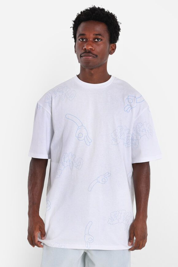 Sicko T-Shirt | Weiss + Hellblau | Herren  | XL von Sicko
