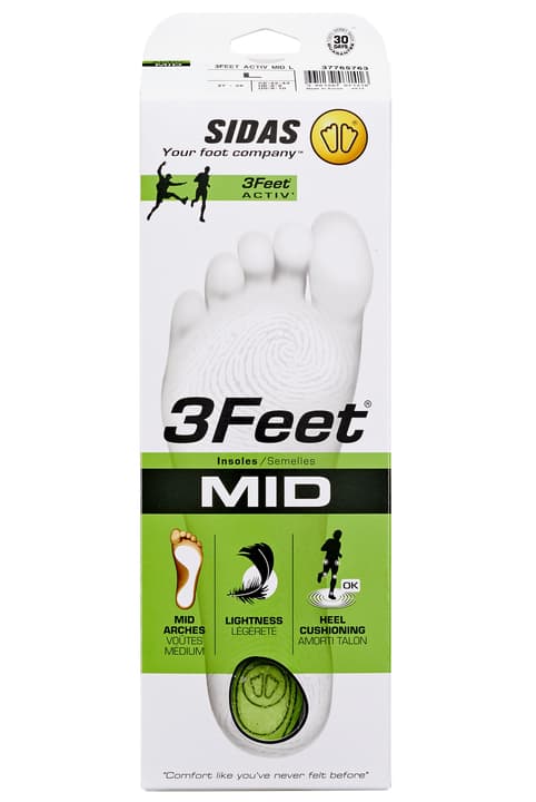 Sidas 3Feet Activ MID Sohlen grün von Sidas