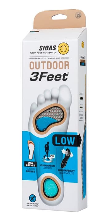 Sidas 3Feet Outdoor low Einlegesohle braun von Sidas