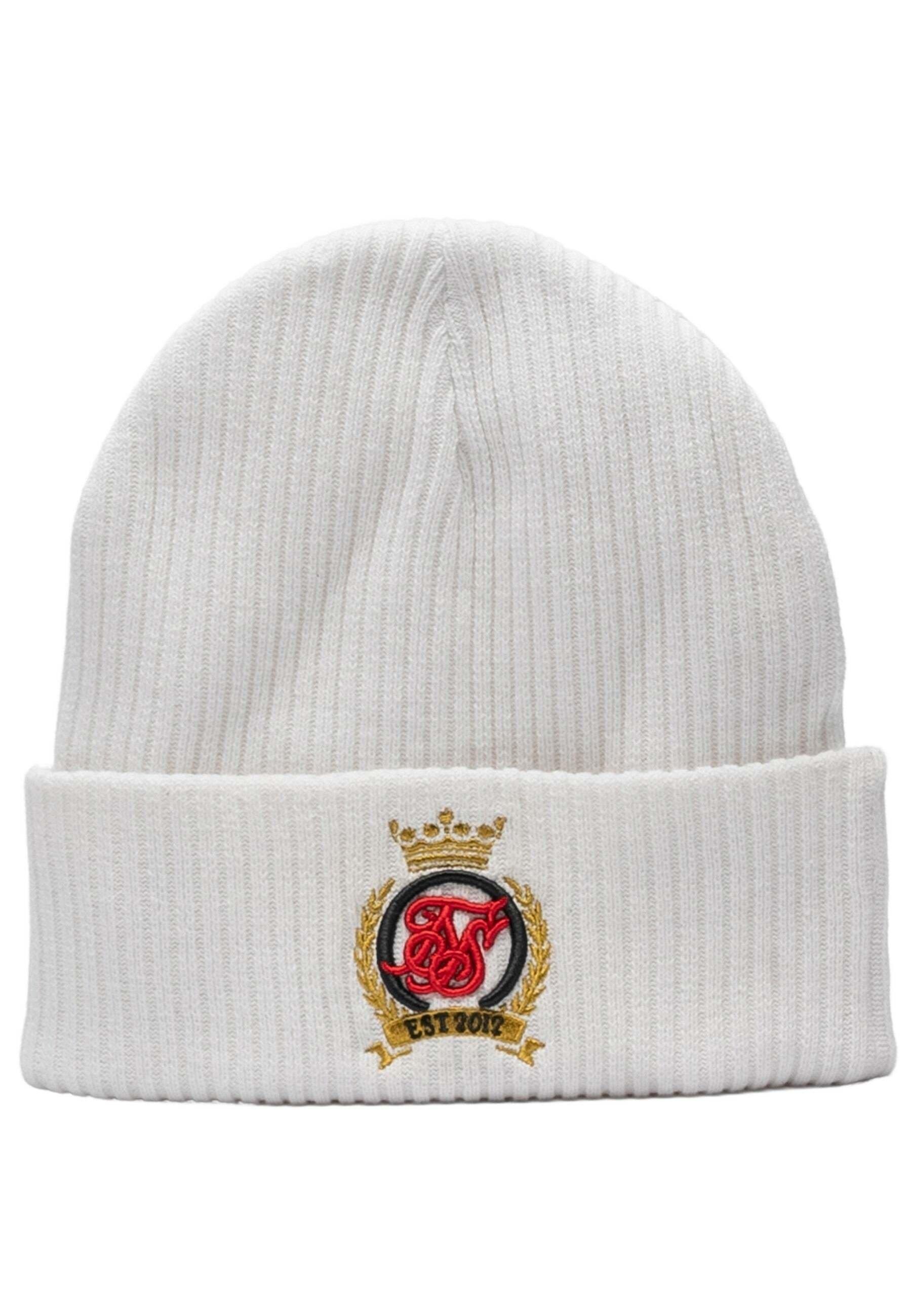 Mützen Crest Beanie Herren Weiss ONE SIZE von Sik Silk