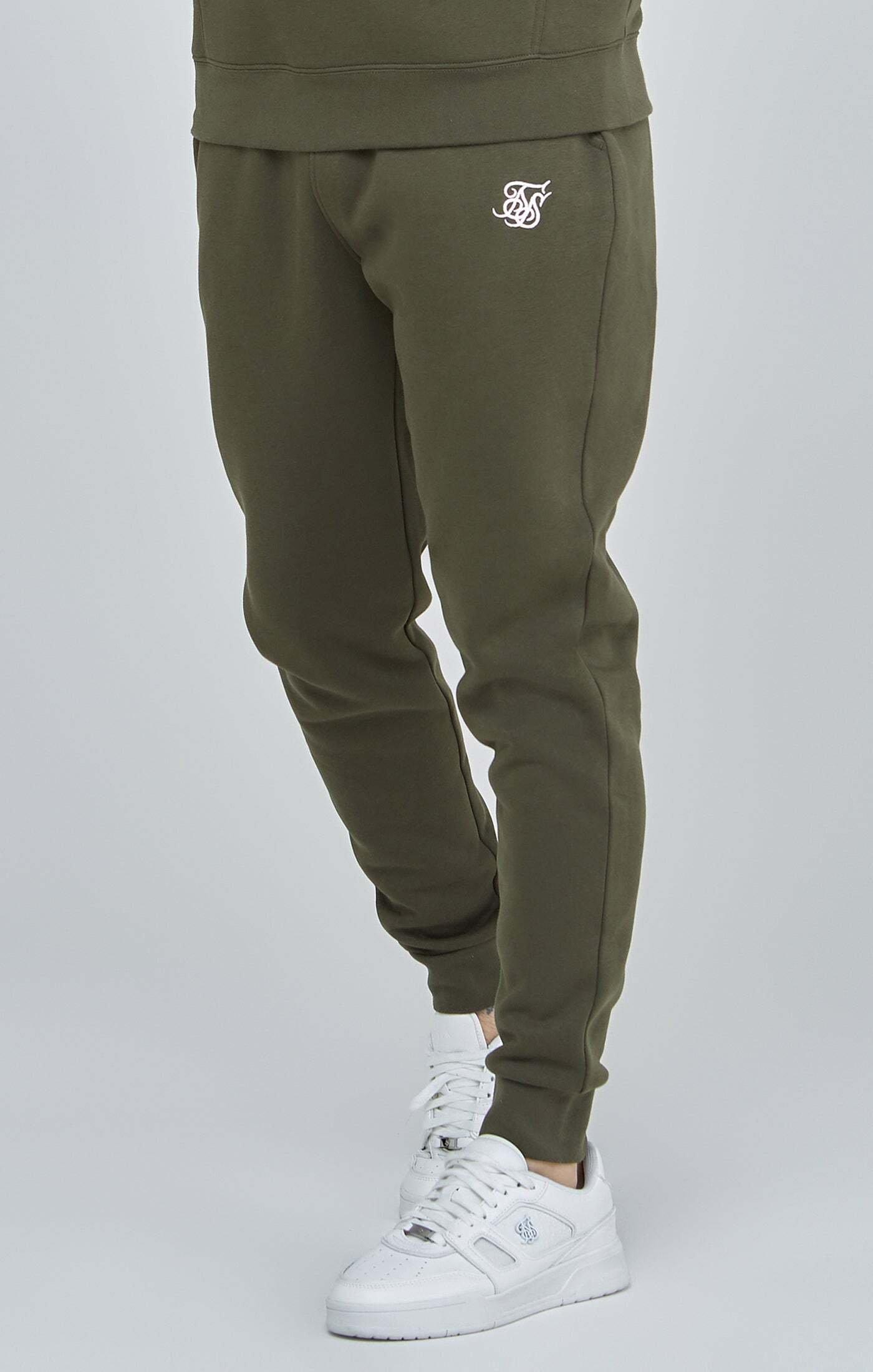 Sweatpants Essential Cuffed Jogger Herren Khaki M von Sik Silk