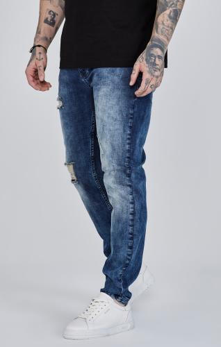 SikSilk Jeans Distressed Slim Fit - denimblau (Grösse: 32R) von SikSilk
